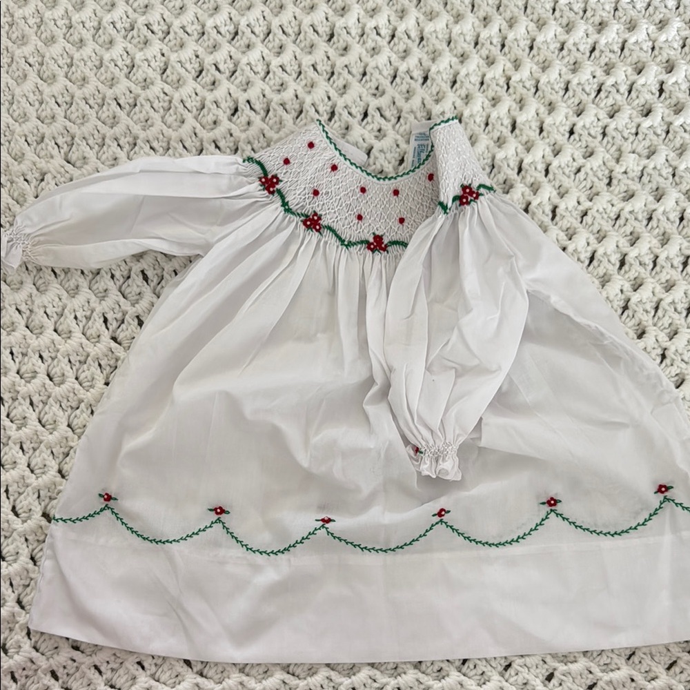 Elegant White Kids Formal Dress with Floral Embroidery